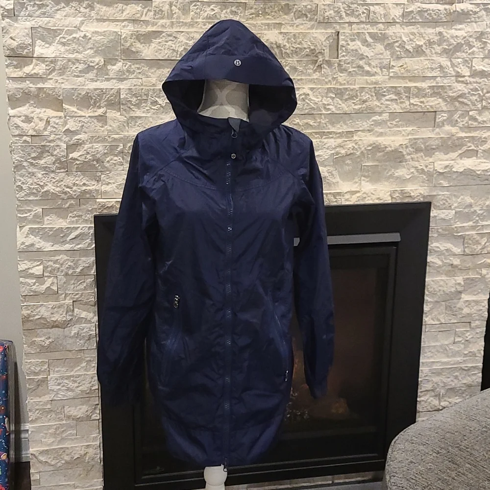 Lululemon No Rain No Gain Jacket Deep Indigo - Picture 11 of 15